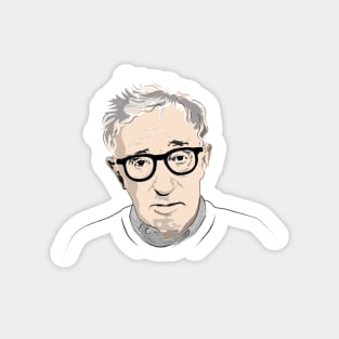 Woody Allen Portrait Sticker